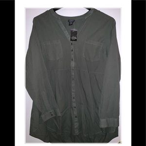 Olive Baby Doll Shirt